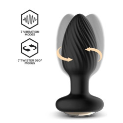 INTOYOU Plug vibrant et rotatif Drago 8 x 3.4cm